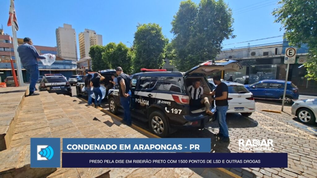 FORAGIDO DA JUSTIÇA É PRESO PELA DISE EM RIBEIRÃO PRETO COM GRANDE QUANTIDADE DE DROGAS E SIMULACRO