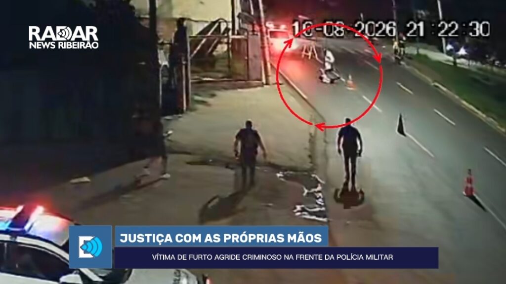 Justiça com as próprias mãos: Vítima reage após ter motocicleta furtada em Ribeirão Preto