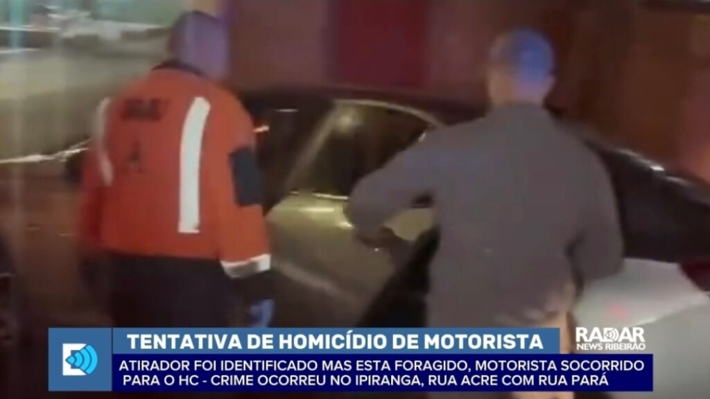 Motorista de aplicativo é baleado após discussão em Ribeirão Preto; suspeito está foragido