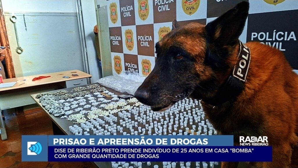 Homem é preso e grande carga de entorpecentes é apreendida pela DISE em Ribeirão Preto